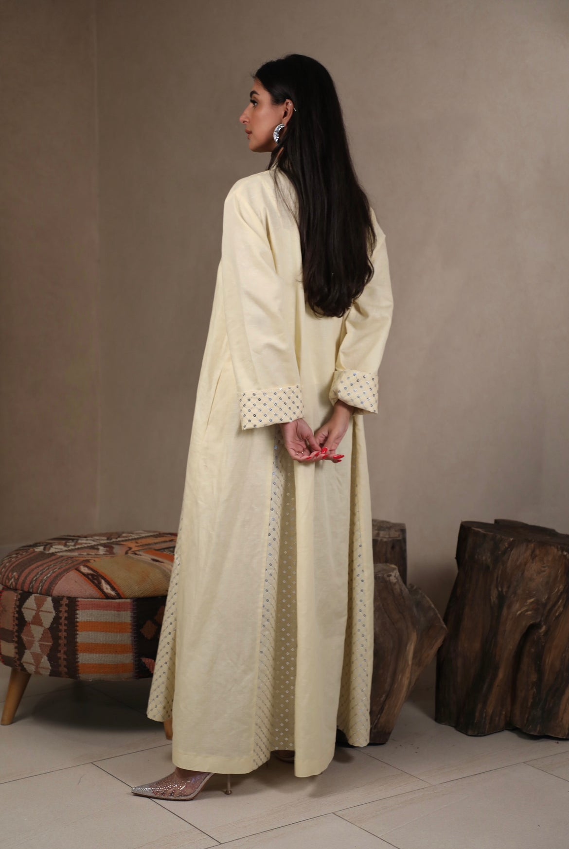 Linen Yellow Kaftan