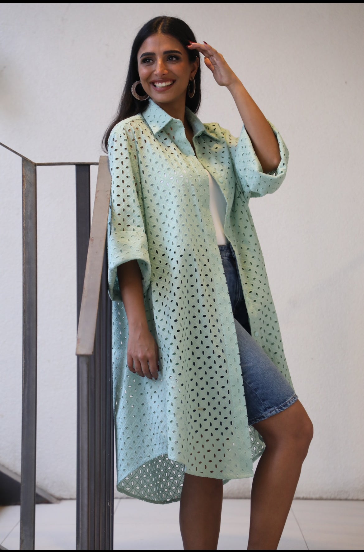 Cotton Oversize Shirt Dress
