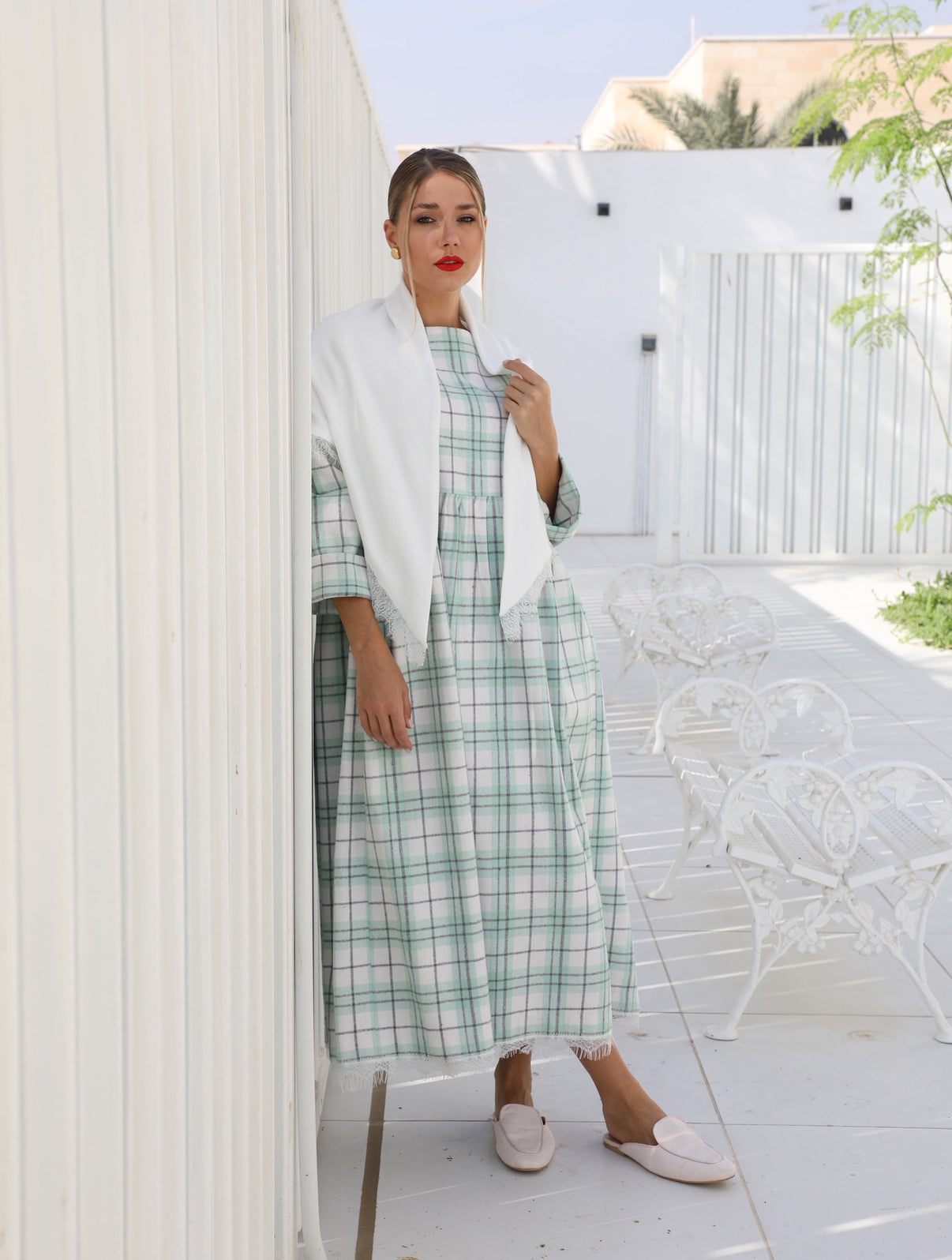 26/001 Green Checkered