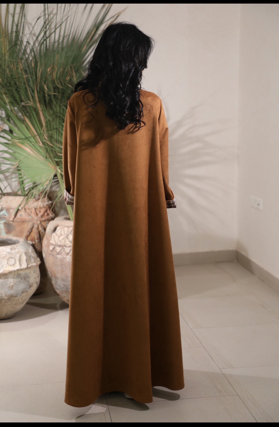 Tan Suede Kaftan