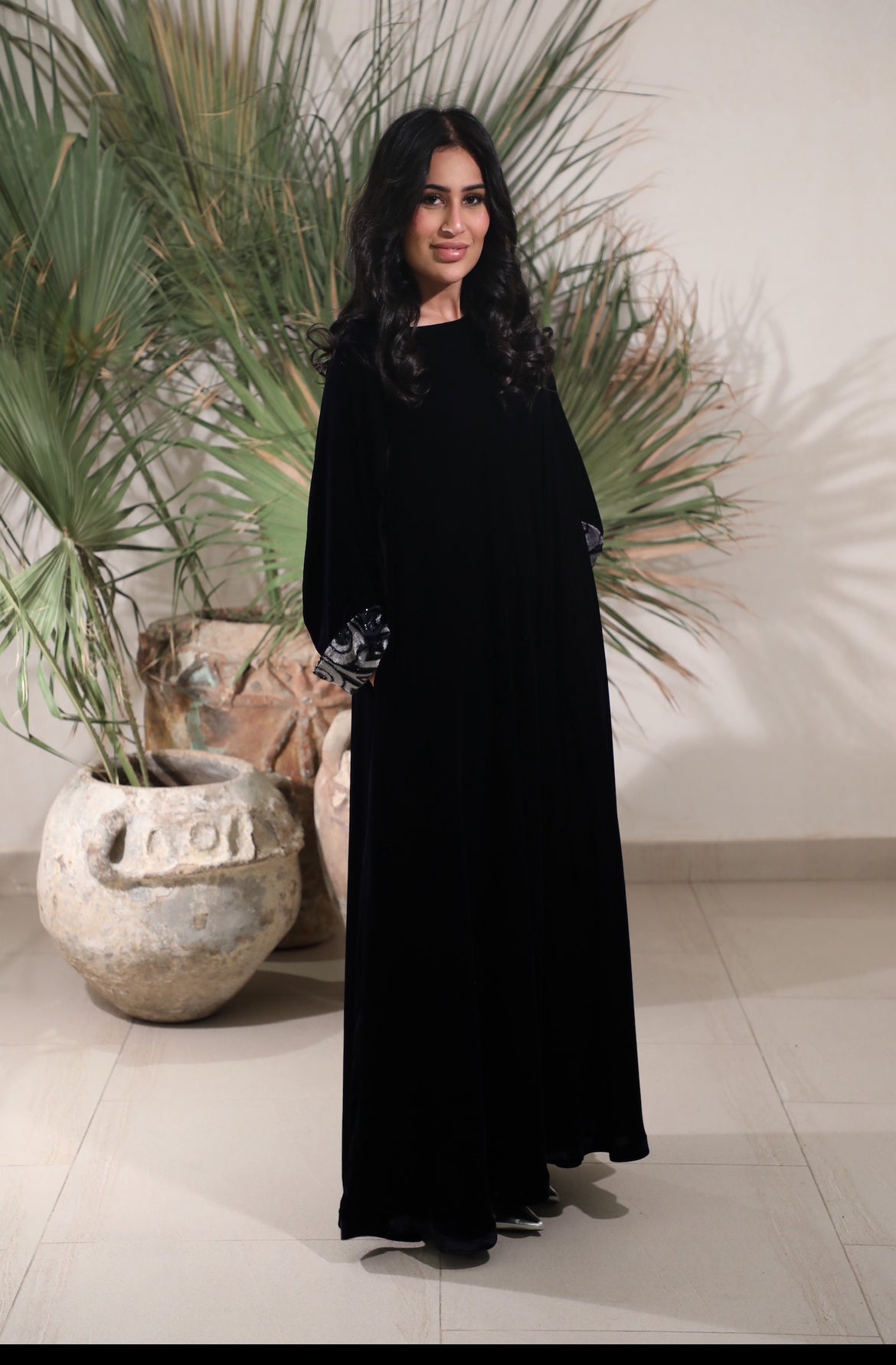 Navy Velvet Closhe Kaftan