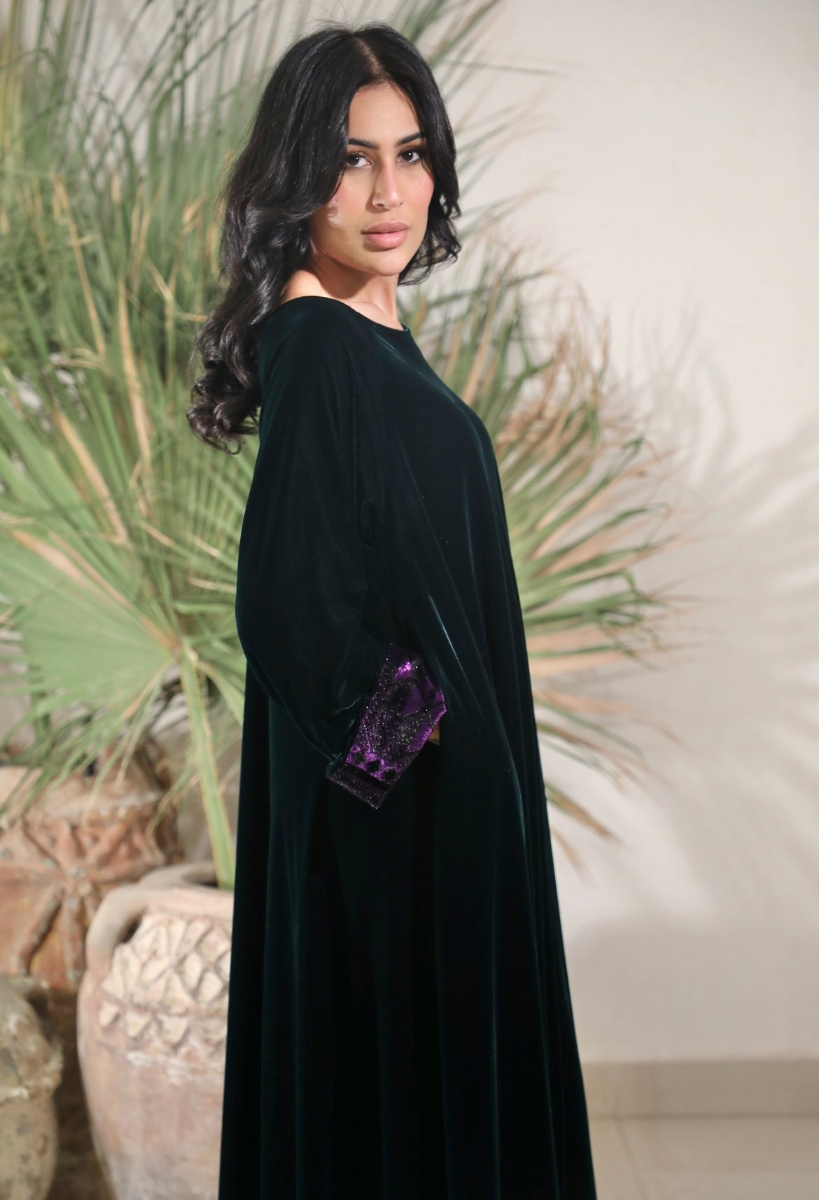 Olive Green Closhe Kaftan