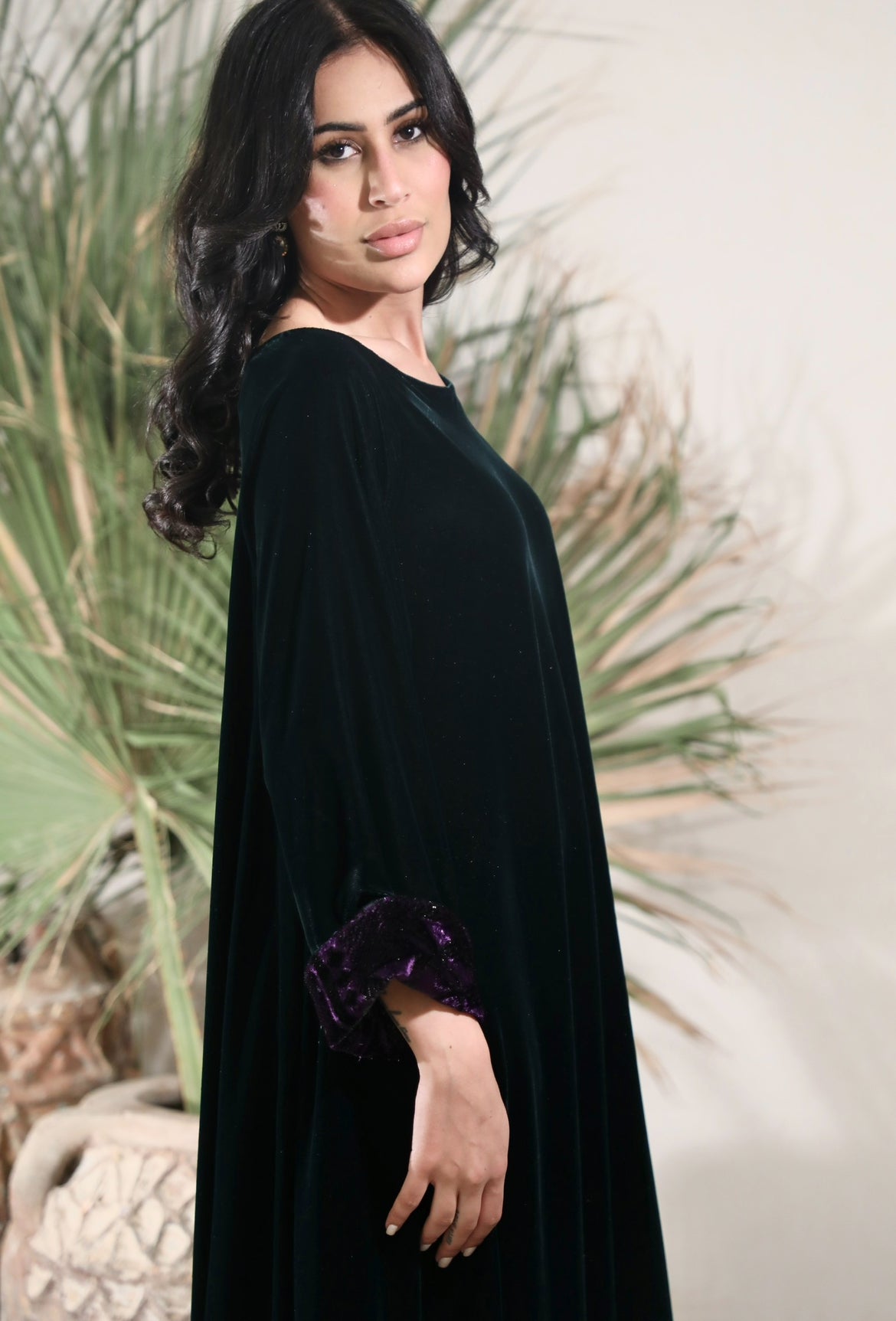 Olive Green Closhe Kaftan