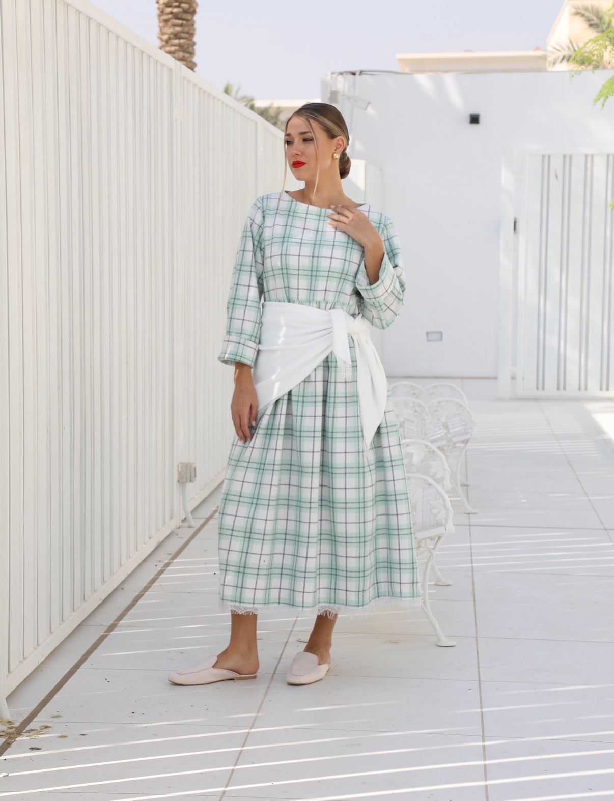 26/001 Green Checkered