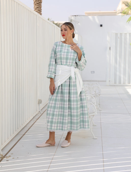 26/001 Green Checkered