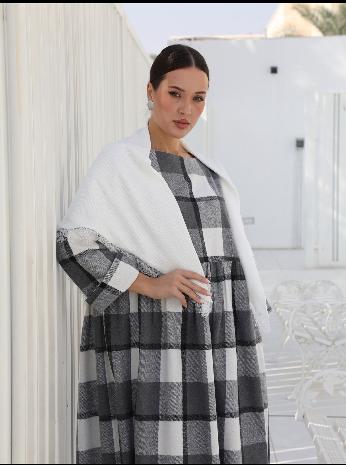 26/001 Grey Checkered