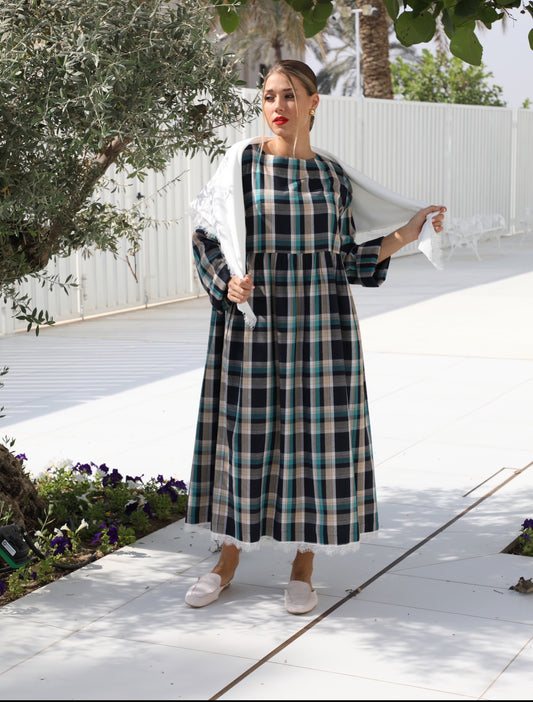 26/001 Blue Checkered