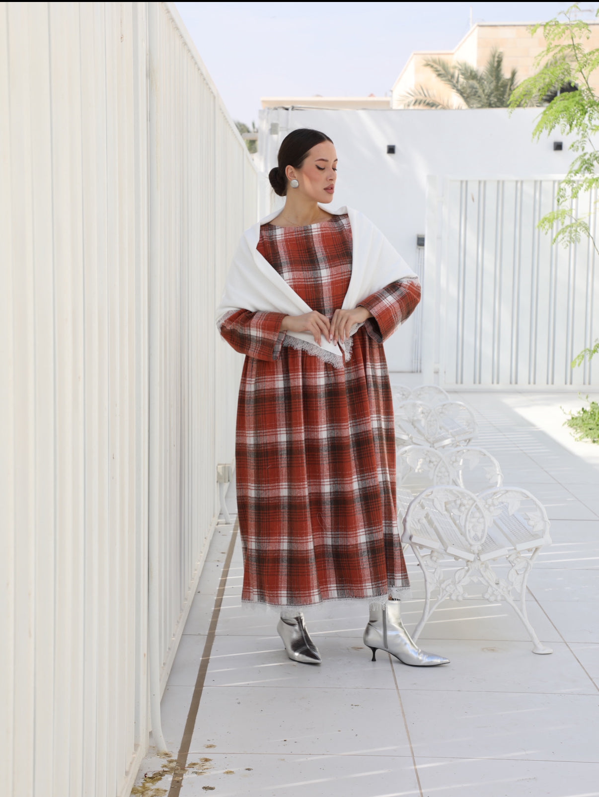 26/001 Orange Checkered